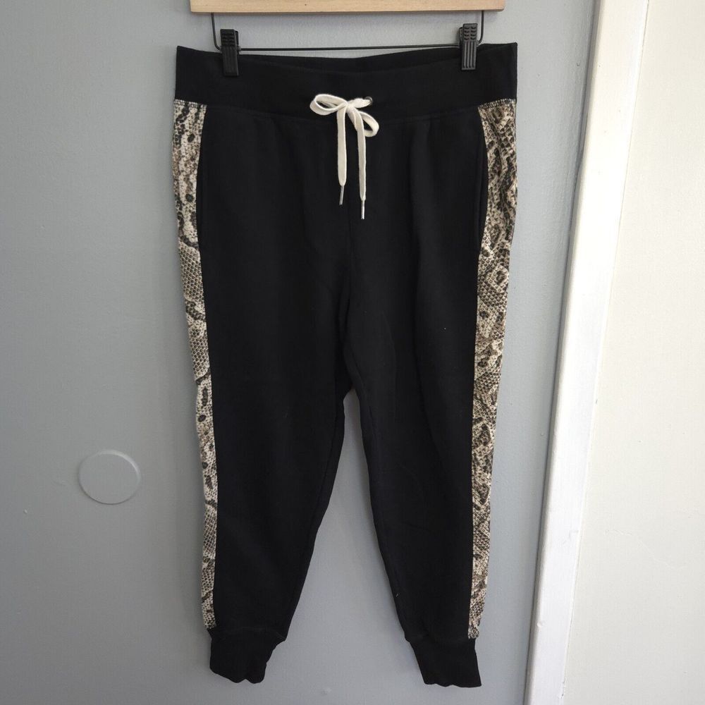 N:Philantropy Barkley Black snake sweatpants MED Sold On Revolve For $188